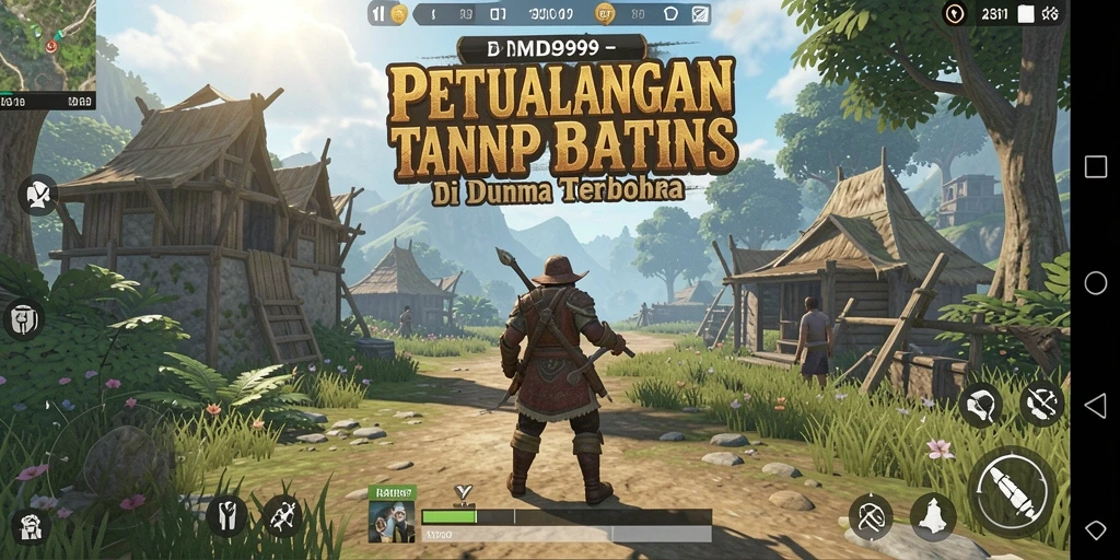 Tangkapan layar gameplay DMD999 menampilkan petualangan seru di dunia terbuka.