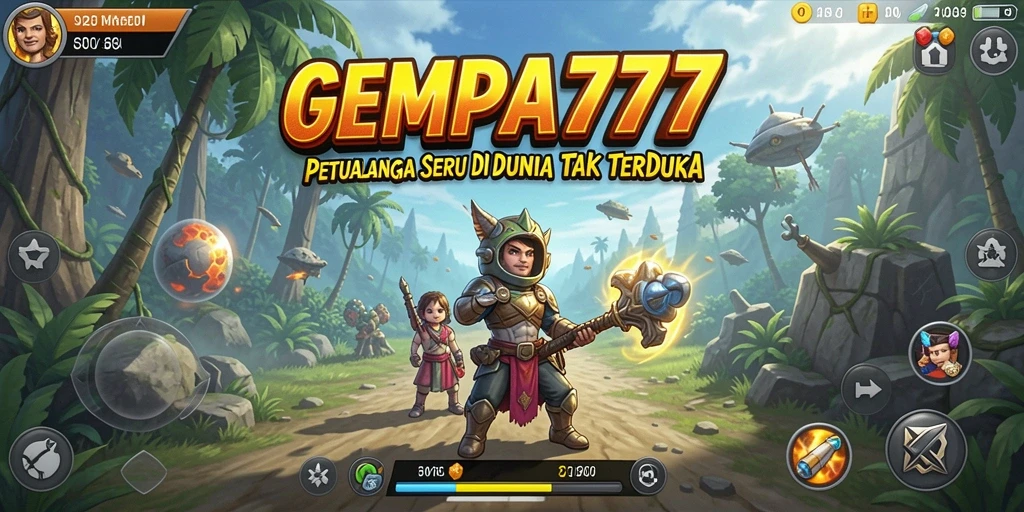 Screenshot gameplay GEMPA777 menampilkan aksi petualangan yang mendebarkan.