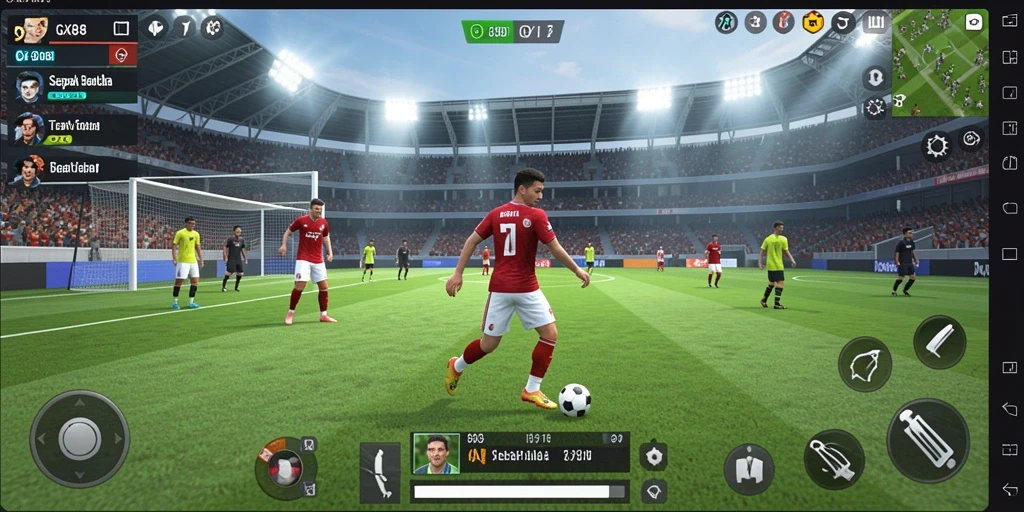 Tampilan menakjubkan dari gameplay GX88 saat pertandingan berlangsung.