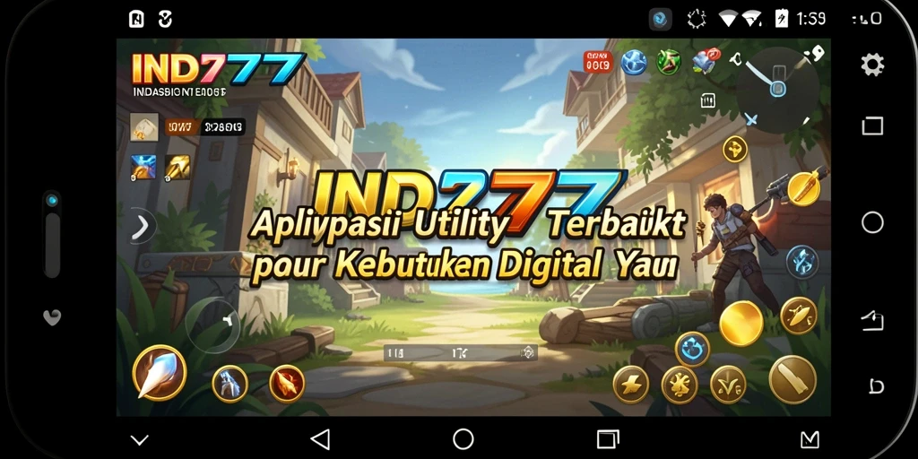 Tampilan utama IND777 menampilkan antarmuka aplikasi Utility yang intuitif dan fungsional.