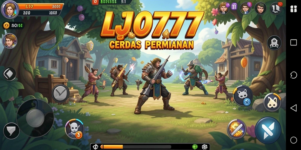 Tampilan gameplay LJO777 yang intens dan strategis.