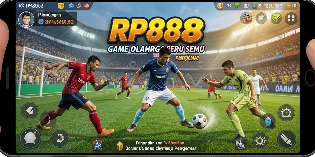 Tampilan menarik dari gameplay olahraganya yang menegangkan.