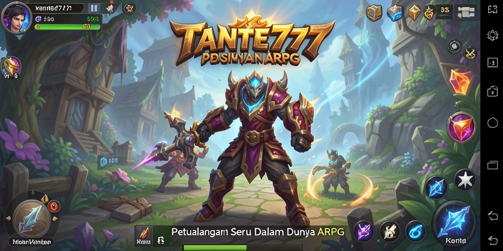 Tampilan screenshot TANTE777 menampilkan aksi pertempuran yang mendebarkan.